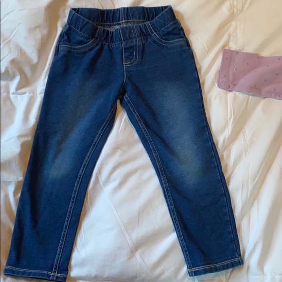 Jumping beans long sleeve top & jeggings 3T - Picture 8 of 10